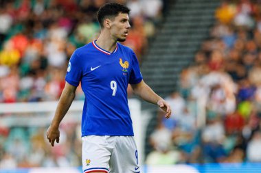 Matthis Abline, Fransa ve Polonya milli takımları arasında oynanan UEFA U-21-2025 maçında görüldü (Maciej Rogowski)