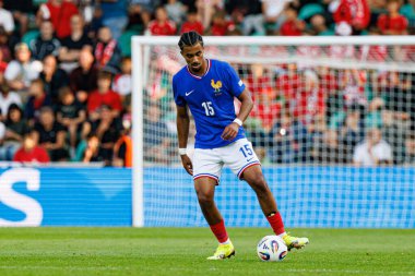 Jean-Matteo Bahoya, UEFA Euro U-21 2025 maçında Fransa ve Polonya milli takımları arasında görüldü (Maciej Rogowski)