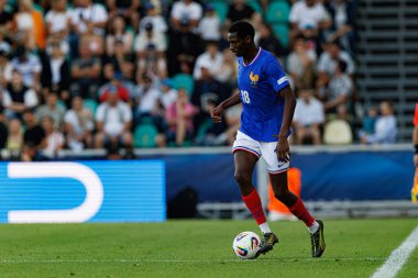 Djaoui Cisse, Fransa ve Polonya milli takımları arasında oynanan UEFA U-21 2025 maçında görüldü (Maciej Rogowski)