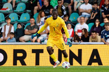 Obed Nkambadio, Fransa ve Polonya milli takımları arasında oynanan UEFA U-21 2025 maçında görüldü (Maciej Rogowski)