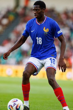 Djaoui Cisse, Fransa ve Polonya milli takımları arasında oynanan UEFA U-21 2025 maçında görüldü (Maciej Rogowski)
