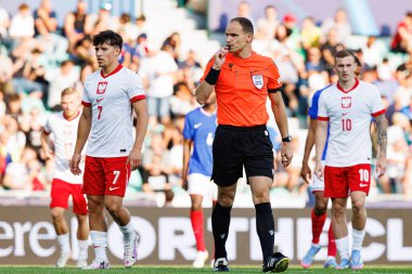 Nenad Minakoviç UEFA Euro U-21 2025 maçında Fransa ve Polonya milli takımları arasında görüldü (Maciej Rogowski)