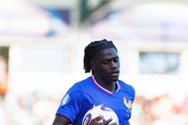 Loum Tchaouna, Fransa ve Polonya milli takımları arasında oynanan UEFA U-21 2025 maçında görüldü (Maciej Rogowski)