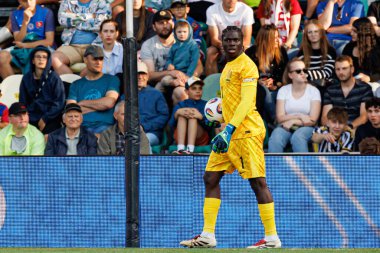 Obed Nkambadio, Fransa ve Polonya milli takımları arasında oynanan UEFA U-21 2025 maçında görüldü (Maciej Rogowski)