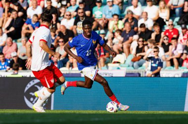 Thierno Barry, Fransa ve Polonya milli takımları arasında oynanan UEFA U-21-2025 maçında görüldü (Maciej Rogowski)