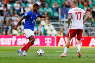Andy Diouf UEFA Euro U-21-2025 maçında Fransa ve Polonya milli takımları arasında görüldü (Maciej Rogowski)