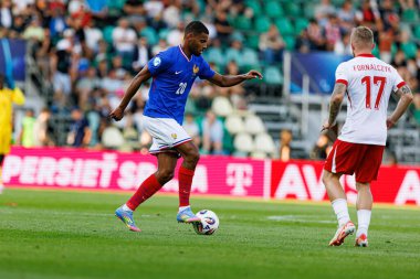 Andy Diouf UEFA Euro U-21-2025 maçında Fransa ve Polonya milli takımları arasında görüldü (Maciej Rogowski)