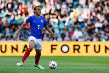 Kiliann Sildillia, Fransa ve Polonya milli takımları arasında oynanan UEFA U-21-2025 maçında görüldü (Maciej Rogowski)