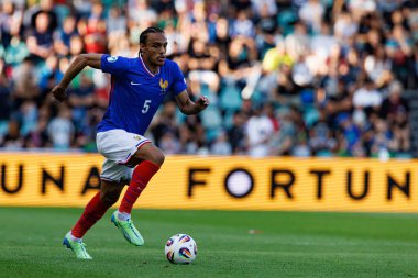 Kiliann Sildillia, Fransa ve Polonya milli takımları arasında oynanan UEFA U-21-2025 maçında görüldü (Maciej Rogowski)