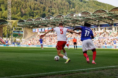 Lukasz Bejger ve Loum Tchaouna, Fransa ve Polonya milli takımları arasında oynanan UEFA Euro U-21 2025 maçında görüldü (Maciej Rogowski)