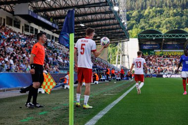 Lukasz Bejger, Fransa ve Polonya milli takımları arasında oynanan UEFA U-21 2025 maçında görüldü (Maciej Rogowski)