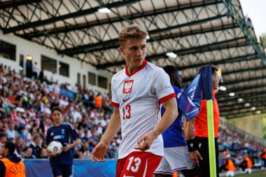 Filip Luberecki seen during UEFA Euro U-21 2025 game between national teams of France and Poland  (Maciej Rogowski)