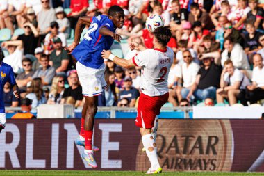 Thierno Barry ve Ariel Mosor, UEFA Euro U-21 2025 maçında Fransa ve Polonya milli takımları arasında görüldü (Maciej Rogowski)
