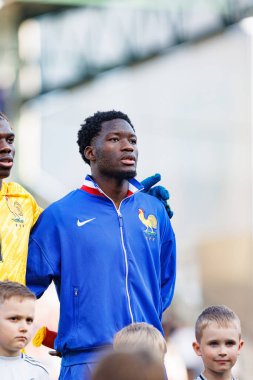 Lucien Agoume, Fransa ve Polonya milli takımları arasında oynanan UEFA U-21-2025 maçında görüldü (Maciej Rogowski)