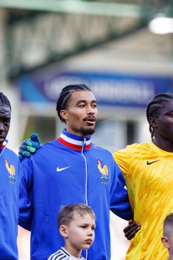 Jean-Matteo Bahoya, UEFA Euro U-21 2025 maçında Fransa ve Polonya milli takımları arasında görüldü (Maciej Rogowski)