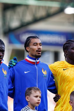 Jean-Matteo Bahoya, UEFA Euro U-21 2025 maçında Fransa ve Polonya milli takımları arasında görüldü (Maciej Rogowski)