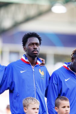 Soungoutou Magassa, UEFA Euro U-21 2025 maçında Fransa ve Polonya milli takımları arasında görüldü (Maciej Rogowski)