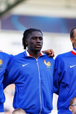 Louma Tchaouna, Fransa ve Polonya milli takımları arasında oynanan UEFA U-21-2025 maçında görüldü (Maciej Rogowski)