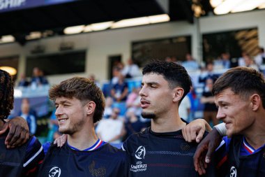 Johann Lepenant ve Matthis Abline, UEFA Euro U-21 2025 maçında Fransa ve Polonya milli takımları arasında görüldü (Maciej Rogowski)