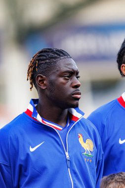 Christian Mawissa, UEFA Euro U-21-2025 maçında Fransa ve Polonya milli takımları arasında görüldü (Maciej Rogowski)