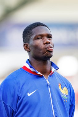 Thierno Barry, Fransa ve Polonya milli takımları arasında oynanan UEFA U-21-2025 maçında görüldü (Maciej Rogowski)