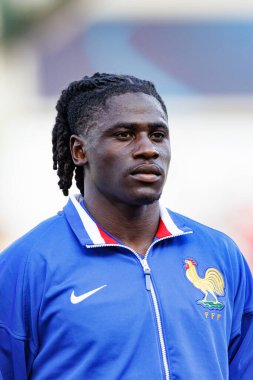 Loum Tchaouna, Fransa ve Polonya milli takımları arasında oynanan UEFA U-21 2025 maçında görüldü (Maciej Rogowski)