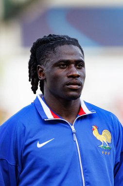 Loum Tchaouna, Fransa ve Polonya milli takımları arasında oynanan UEFA U-21 2025 maçında görüldü (Maciej Rogowski)