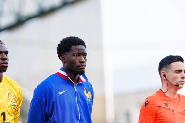 Lucien Agoume, Fransa ve Polonya milli takımları arasında oynanan UEFA U-21-2025 maçında görüldü (Maciej Rogowski)