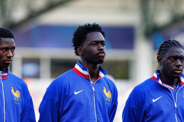 Soungoutou Magassa, UEFA Euro U-21 2025 maçında Fransa ve Polonya milli takımları arasında görüldü (Maciej Rogowski)