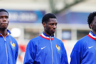 Djaoui Cisse, Fransa ve Polonya milli takımları arasında oynanan UEFA U-21 2025 maçında görüldü (Maciej Rogowski)