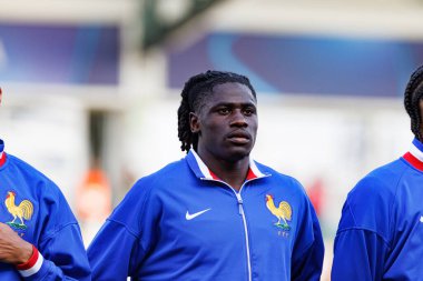 Loum Tchaouna, Fransa ve Polonya milli takımları arasında oynanan UEFA U-21 2025 maçında görüldü (Maciej Rogowski)