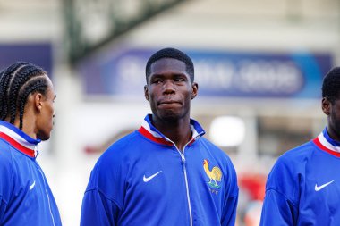 Thierno Barry, Fransa ve Polonya milli takımları arasında oynanan UEFA U-21-2025 maçında görüldü (Maciej Rogowski)