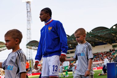 Jean-Matteo Bahoya, UEFA Euro U-21 2025 maçında Fransa ve Polonya milli takımları arasında görüldü (Maciej Rogowski)