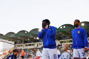 Loum Tchaouna, Fransa ve Polonya milli takımları arasında oynanan UEFA U-21 2025 maçında görüldü (Maciej Rogowski)