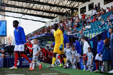 Obed Nkambadio, Fransa ve Polonya milli takımları arasında oynanan UEFA U-21 2025 maçında görüldü (Maciej Rogowski)