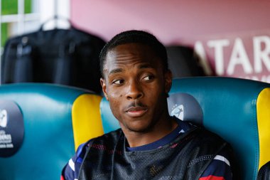 Mathys Tel, Fransa ve Polonya milli takımları arasında oynanan UEFA U-21-2025 maçında görüldü (Maciej Rogowski)