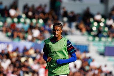 Jean-Matteo Bahoya, UEFA Euro U-21 2025 maçında Fransa ve Polonya milli takımları arasında görüldü (Maciej Rogowski)