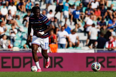 Loum Tchaouna, Fransa ve Polonya milli takımları arasında oynanan UEFA U-21 2025 maçında görüldü (Maciej Rogowski)