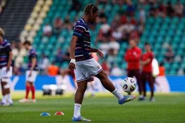 Wilson Odobert, Fransa ve Polonya milli takımları arasında oynanan UEFA Euro U-21 2025 maçında görüldü (Maciej Rogowski)