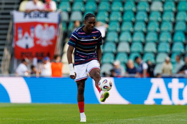 Mathys Tel, Fransa ve Polonya milli takımları arasında oynanan UEFA U-21-2025 maçında görüldü (Maciej Rogowski)