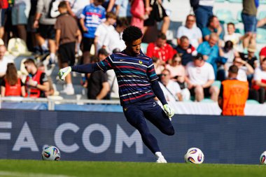 Guillaume, Fransa ve Polonya milli takımları arasında oynanan UEFA U-21-2025 maçında görüldü (Maciej Rogowski)