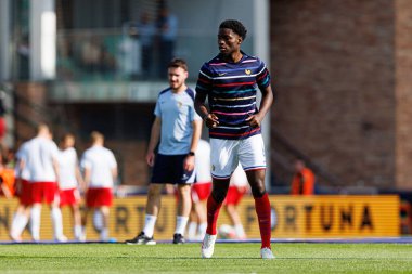 Lucien Agoume, Fransa ve Polonya milli takımları arasında oynanan UEFA U-21-2025 maçında görüldü (Maciej Rogowski)