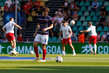Johann Lepenant, Fransa ve Polonya milli takımları arasında oynanan UEFA U-21 2025 maçında görüldü (Maciej Rogowski)