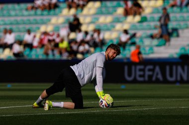 Kacper Tobiasz, Fransa ve Polonya milli takımları arasında oynanan UEFA U-21 2025 maçında görüldü (Maciej Rogowski)