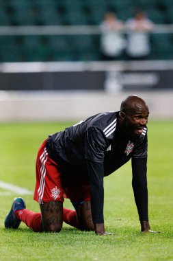 Gaby Kiki UEFA Avrupa Ligi 1. tur eleme maçında Legia Warszawa ve FK Aktobe takımları arasında Stadion Miejski Legii Warszawa 'da (Maciej Rogowski)