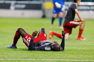 Gaby Kiki UEFA Avrupa Ligi 1. tur eleme maçında Legia Warszawa ve FK Aktobe takımları arasında Stadion Miejski Legii Warszawa 'da (Maciej Rogowski)