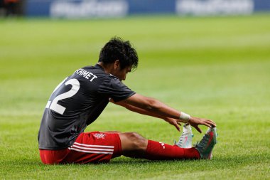 Yerkebulan Seidakhmet, UEFA Avrupa Ligi 1. tur eleme maçında Stadion Miejski Legii Warszawa 'daki Legia Warszawa ve FK Aktobe takımları arasında oynandı.)