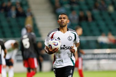 UEFA Avrupa Ligi 1. tur eleme maçı sırasında Legia Warszawa ve FK Aktobe takımları arasında Stadion Miejski Legii Warszawa 'da (Maciej Rogowski)