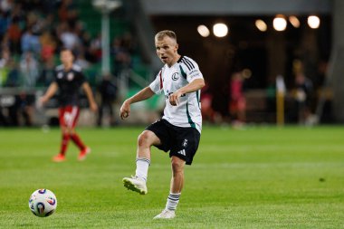 Patryk Kun, UEFA Avrupa Ligi 1. tur eleme maçında Legia Warszawa ve FK Aktobe takımları arasında Stadion Miejski Legii Warszawa 'da (Maciej Rogowski)