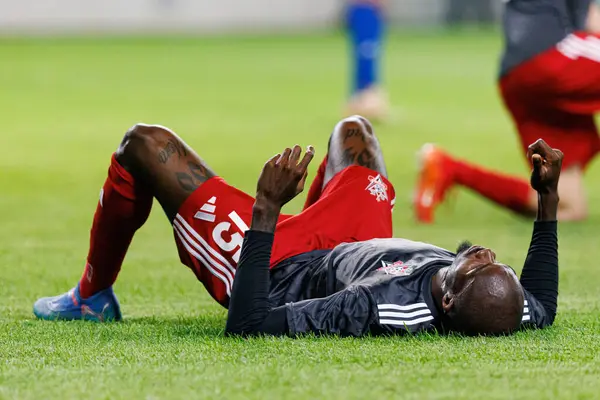 Gaby Kiki UEFA Avrupa Ligi 1. tur eleme maçında Legia Warszawa ve FK Aktobe takımları arasında Stadion Miejski Legii Warszawa 'da (Maciej Rogowski)